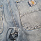 Mens Blue Carhartt Carpenter Bermuda Dungaree Denim Shorts