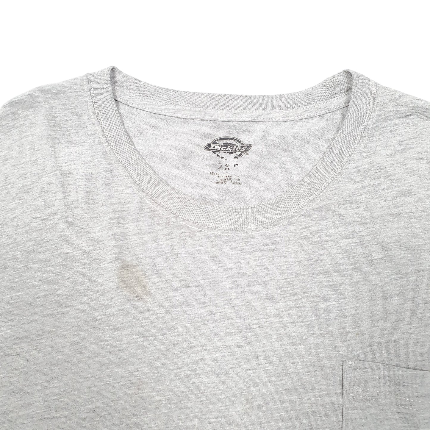 Mens Grey Dickies Pocket Work Wear Short Sleeve T Shirt