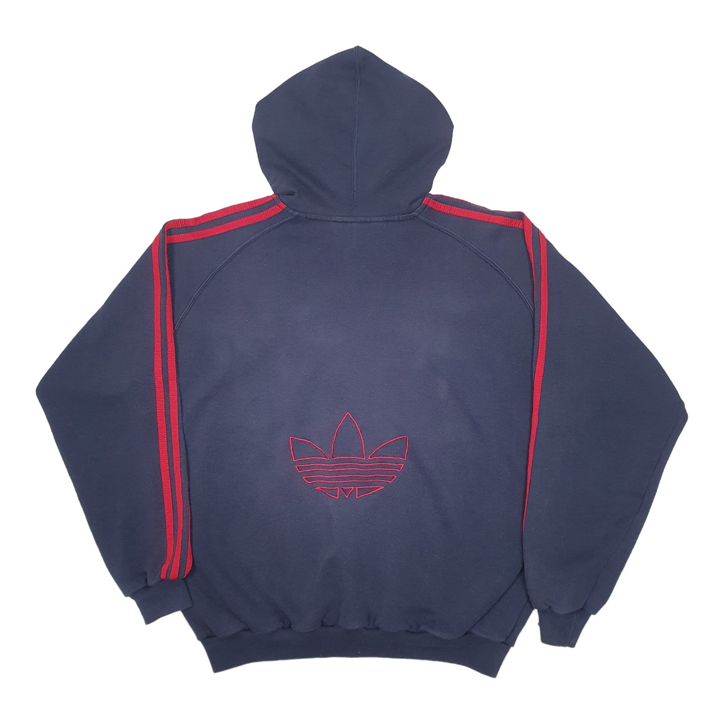 Mens Navy Adidas Spellout Hoodie Jumper