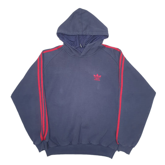 Mens Navy Adidas Spellout Hoodie Jumper