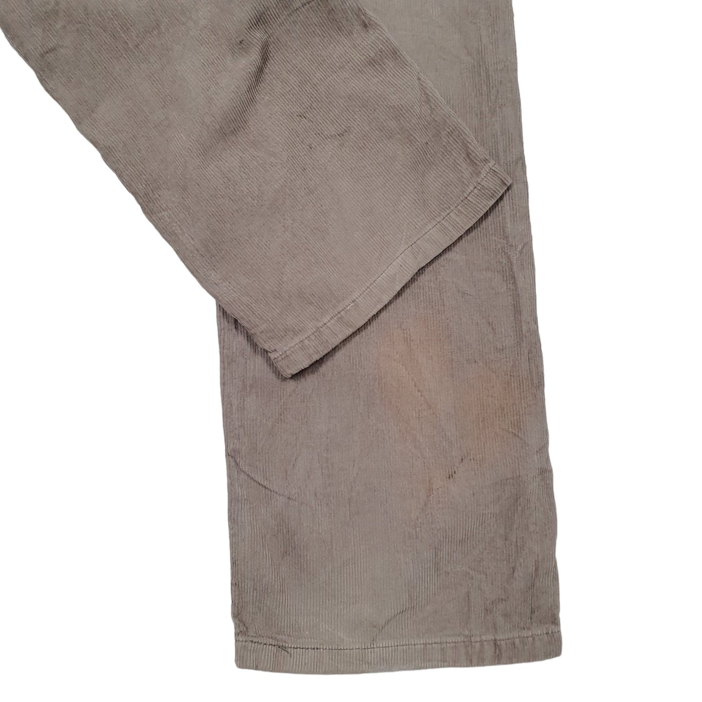 Mens Beige Levis 401 Corduroy Trousers