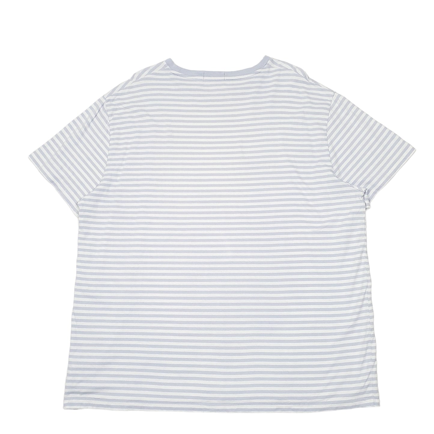 Mens Blue Polo Ralph Lauren Striped Polo Classic Fit Short Sleeve T Shirt