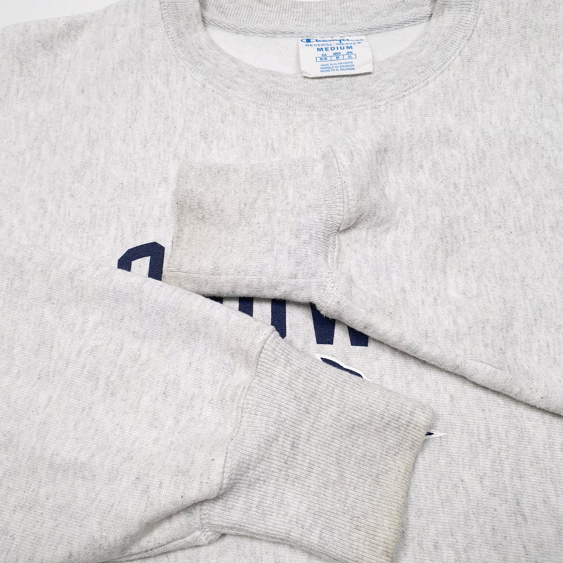 Mens Grey Champion Reverse Weave Longwood Chargers American Football Crewneck Jumper