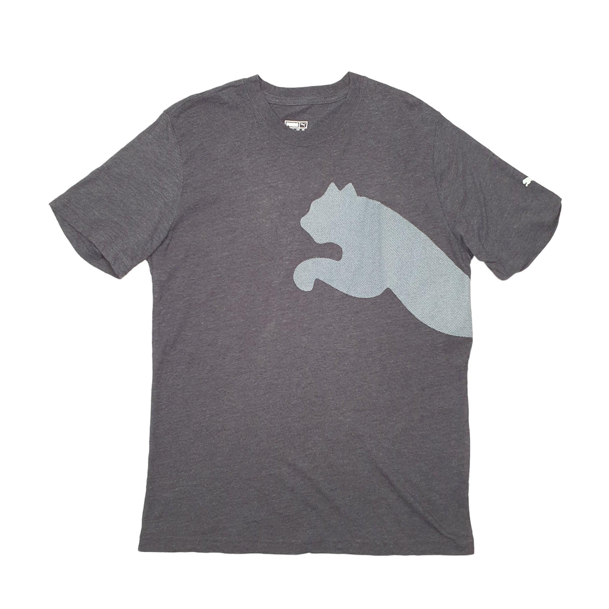 Puma Short Sleeve T Shirt Grey