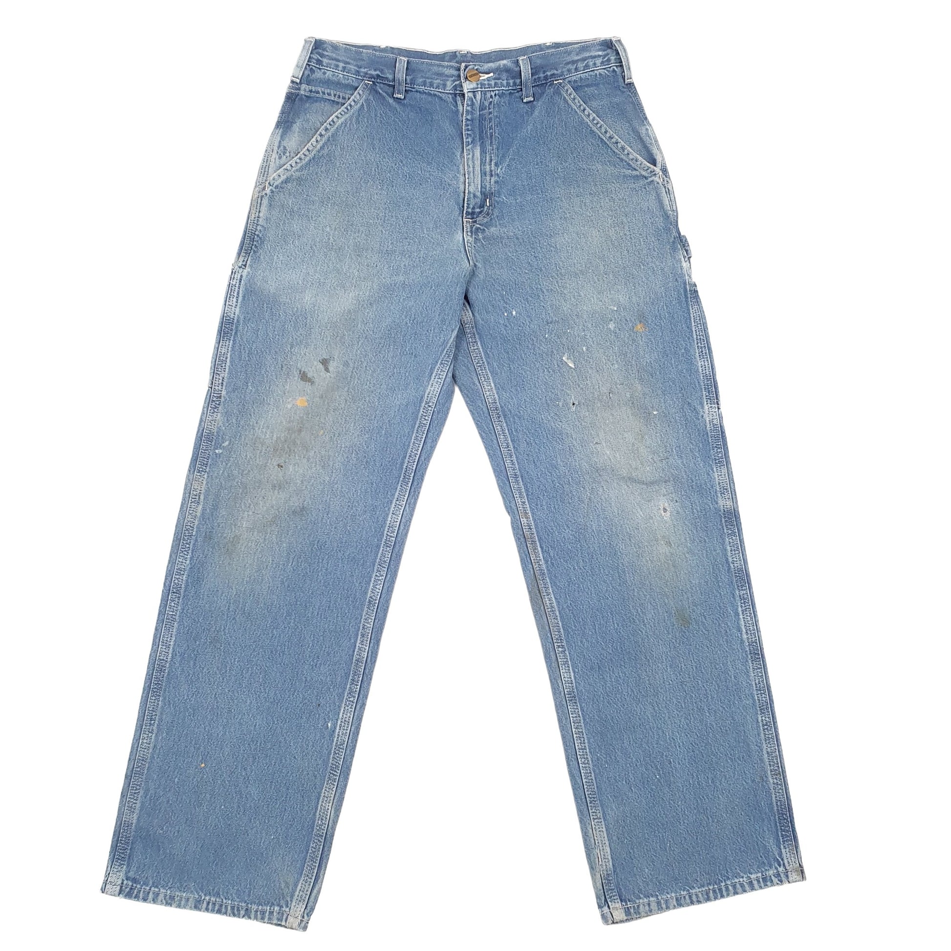 Carhartt Casual Loose Fit Carpenter Jeans W32 L29 Blue