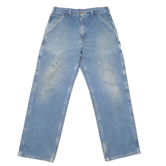 Carhartt Casual Loose Fit Carpenter Jeans W32 L29 Blue