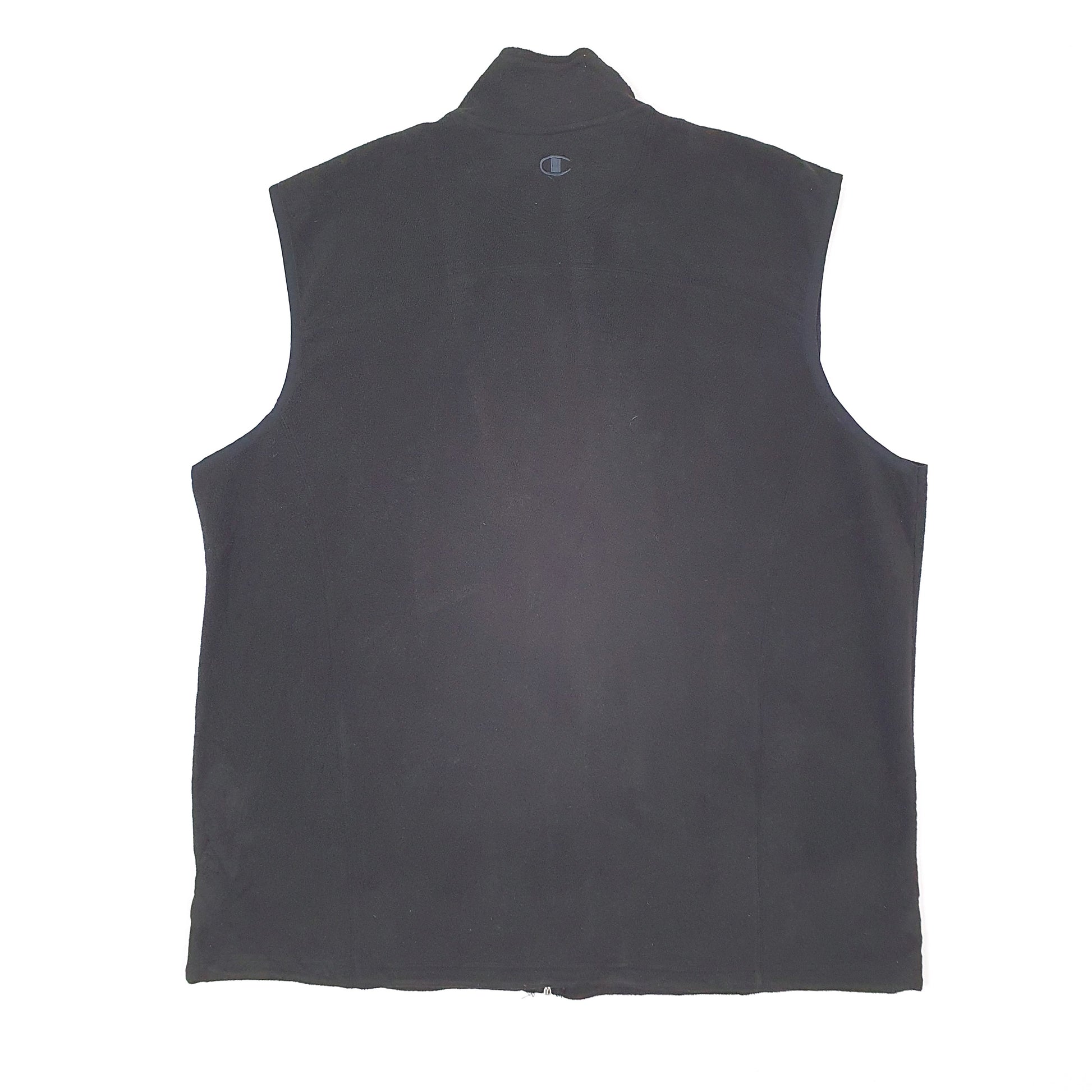 Mens Black Champion  Gilet Jumper