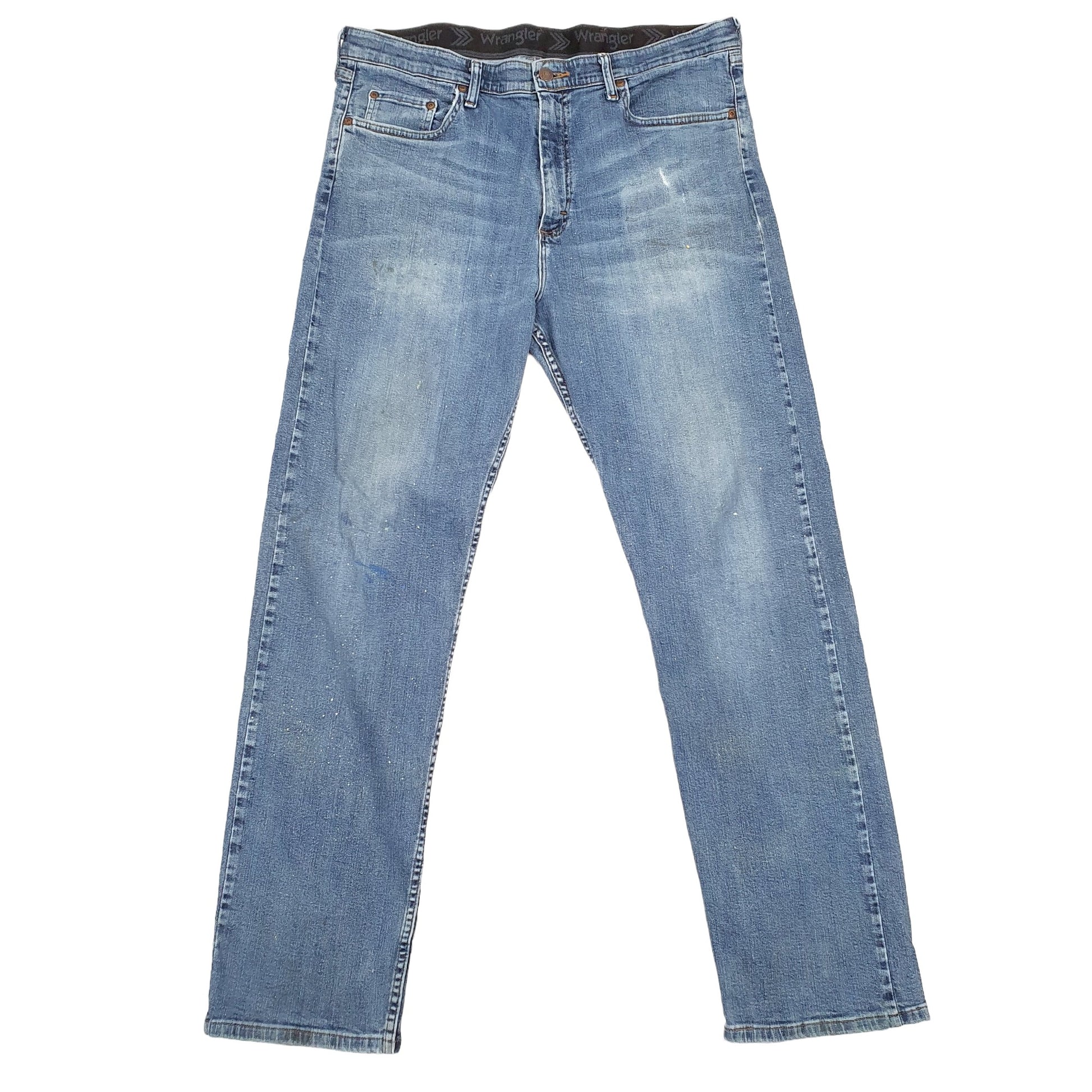 Wrangler Casual Regular Fit Relaxed Stretch Jeans W36 L32 Blue