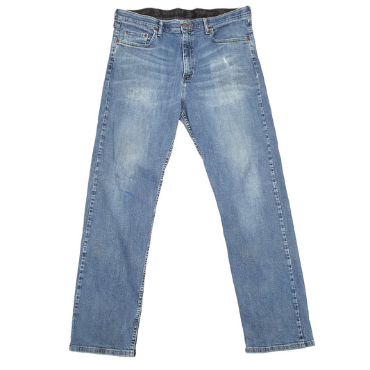 Wrangler Casual Regular Fit Relaxed Stretch Jeans W36 L32 Blue