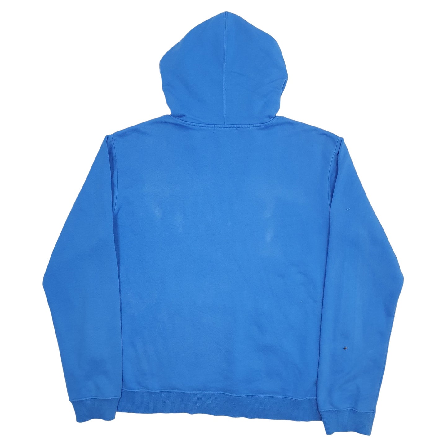 Mens Blue Adidas Spellout Hoodie Jumper