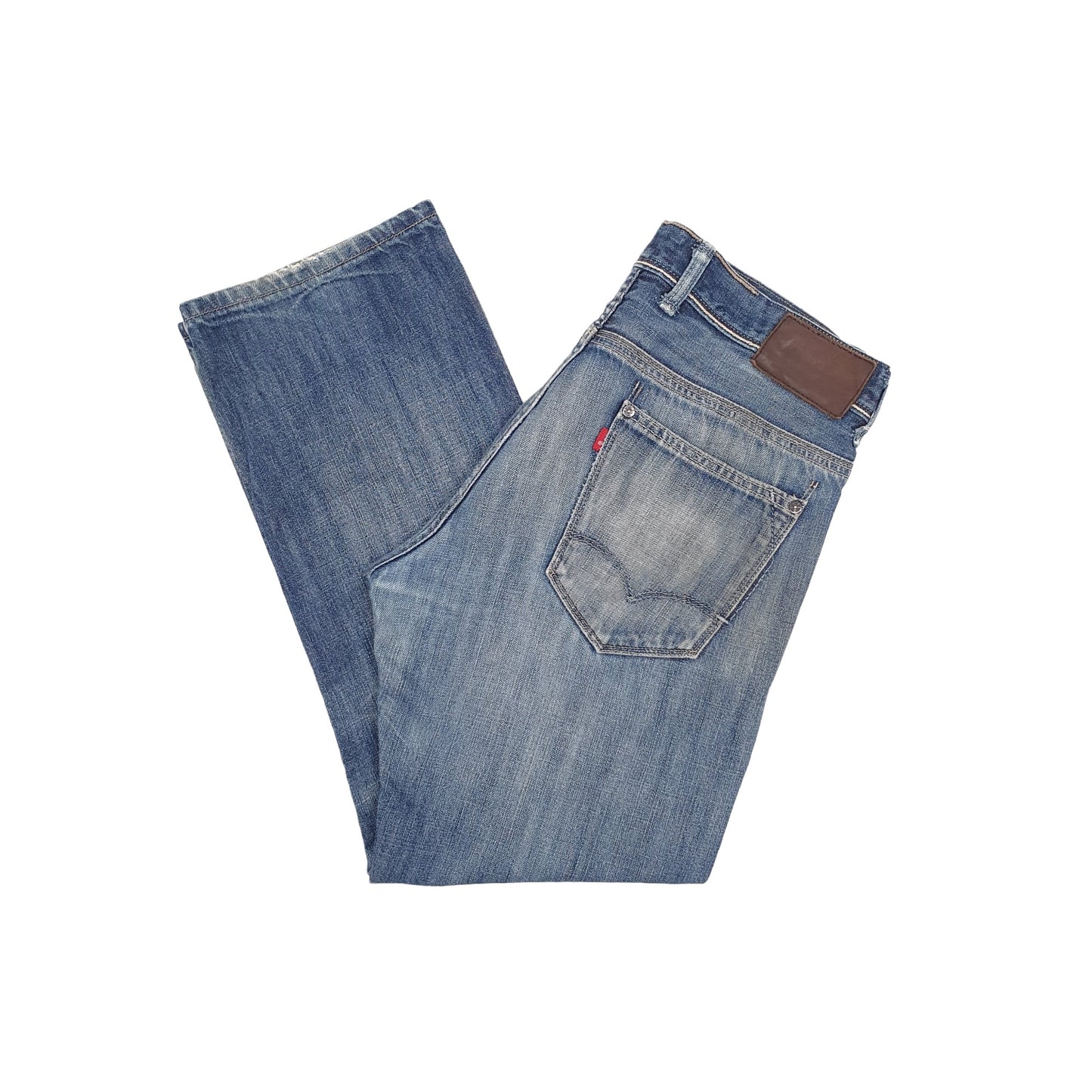 Levis Red Straight Fit Jeans W36 L32 Blue