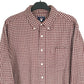Ivy Crew Flannel Shacket Long Sleeve Regular Fit Check Shirt Burgundy
