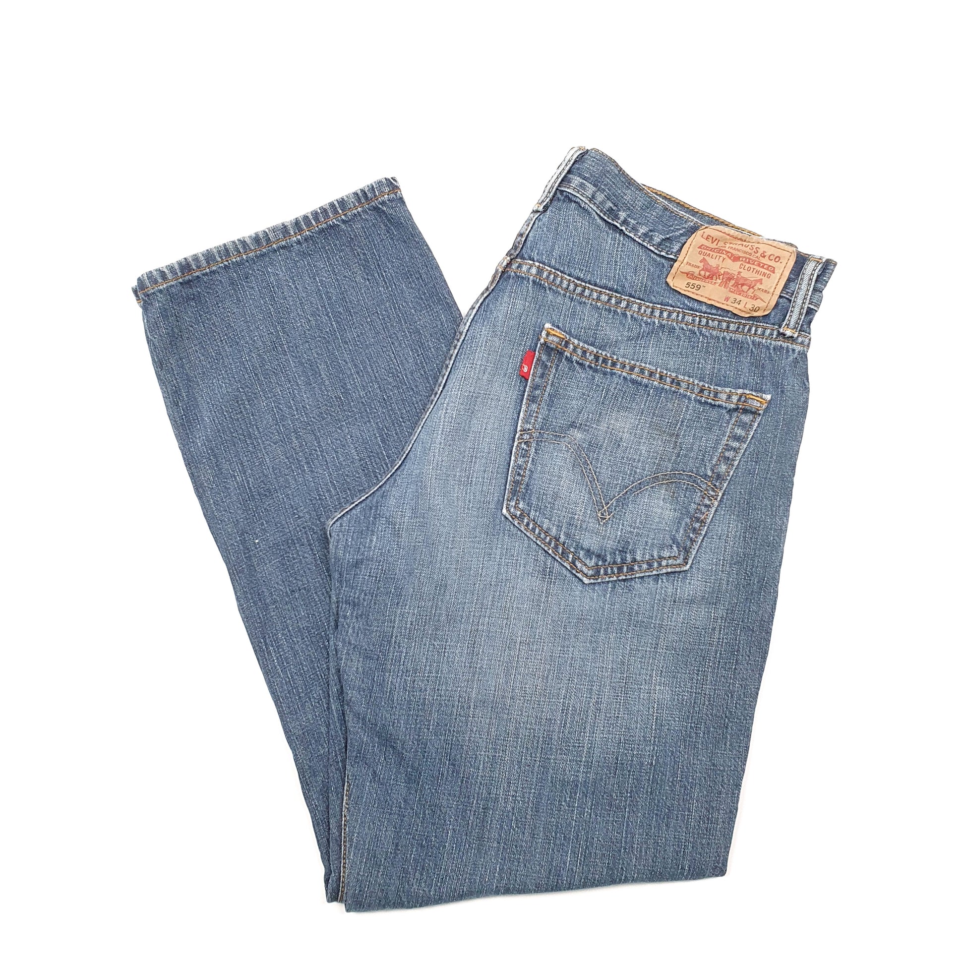 Levis 559 Relaxed Fit Jeans W34 L30 Blue