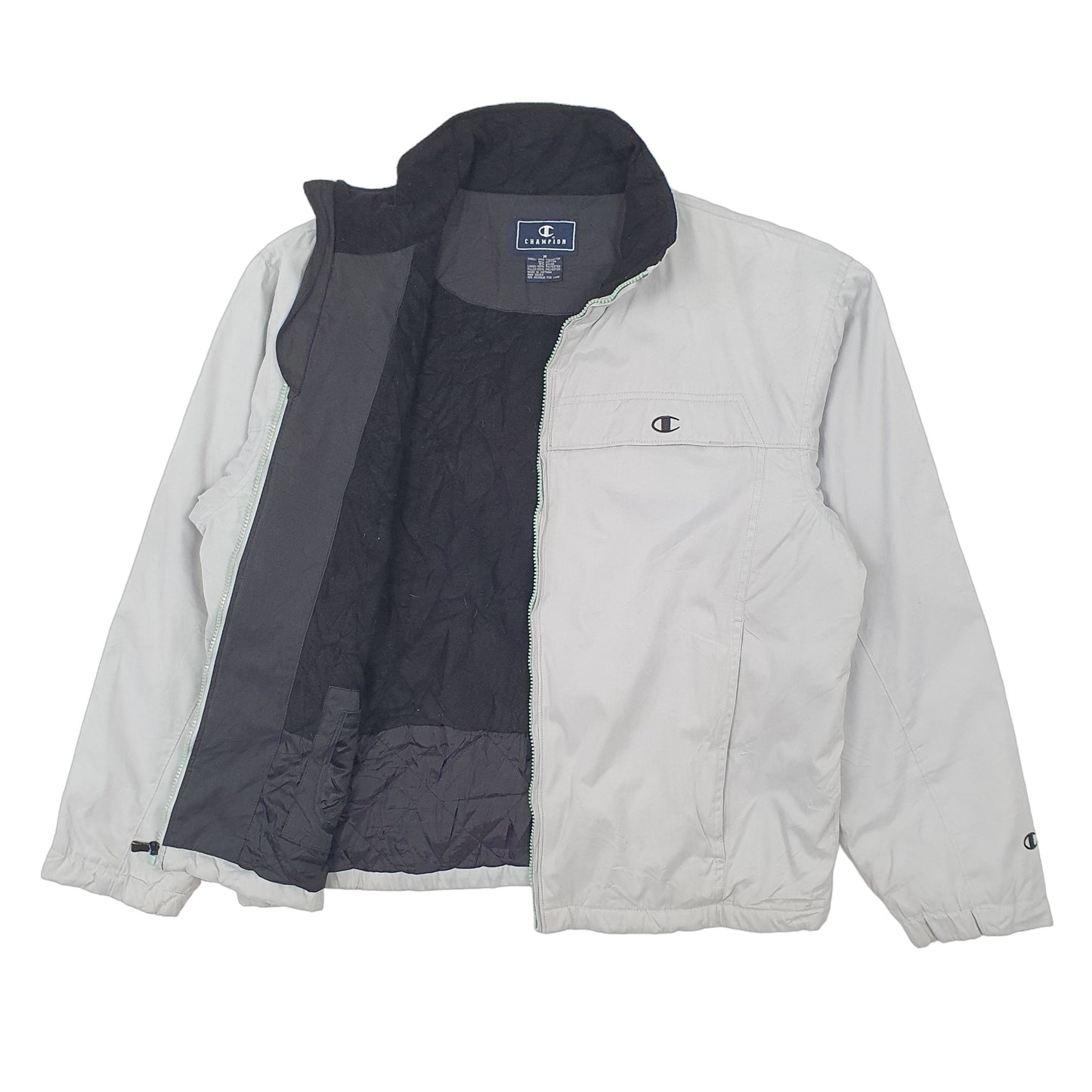 Mens Grey Champion Windbreaker  Coat