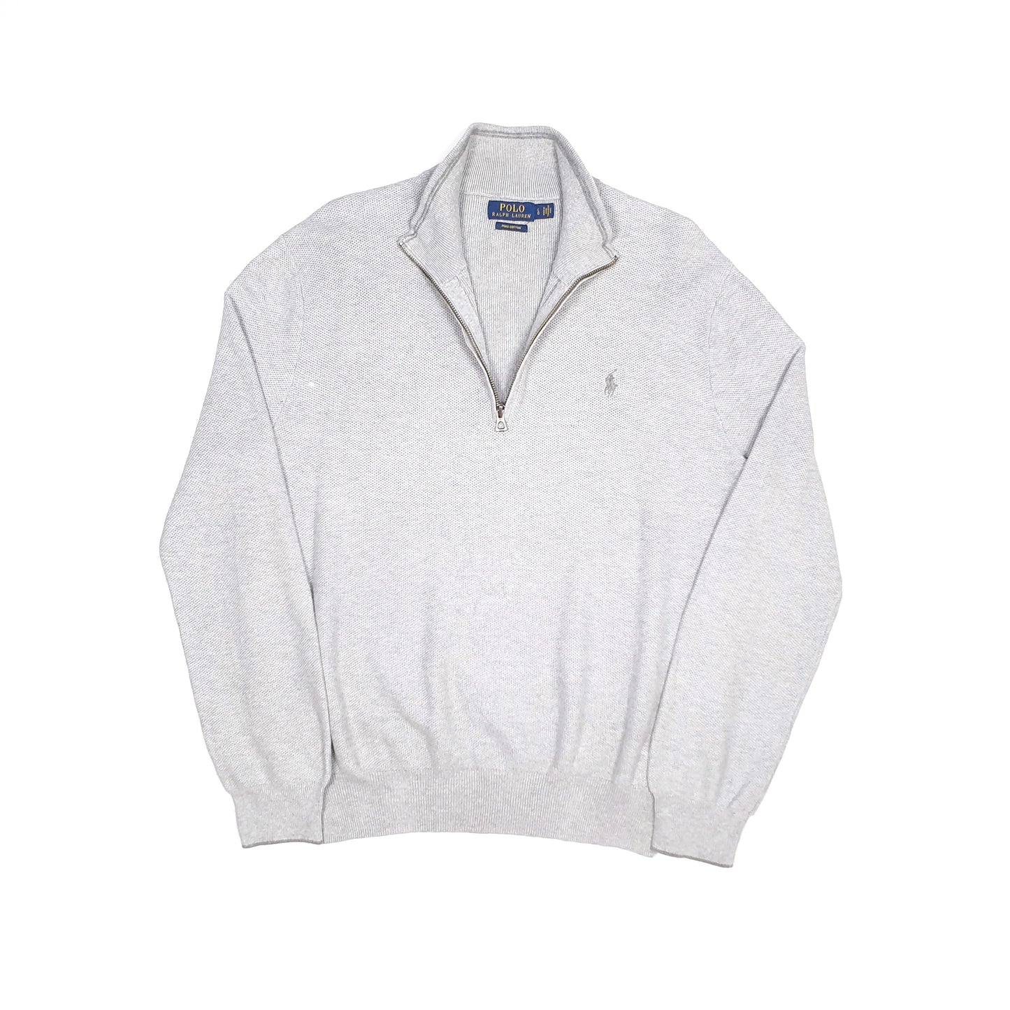 Grey Polo Ralph Lauren Quarter Zip Jumper