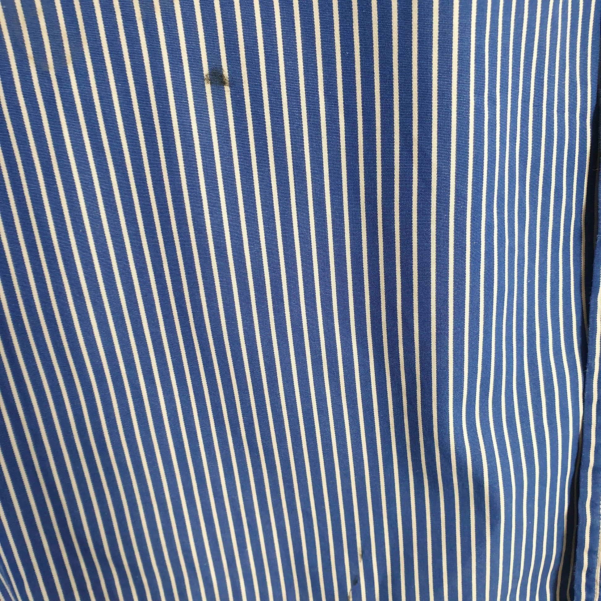 Ralph Lauren Dress Long Sleeve Custom Fit Striped Shirt Blue