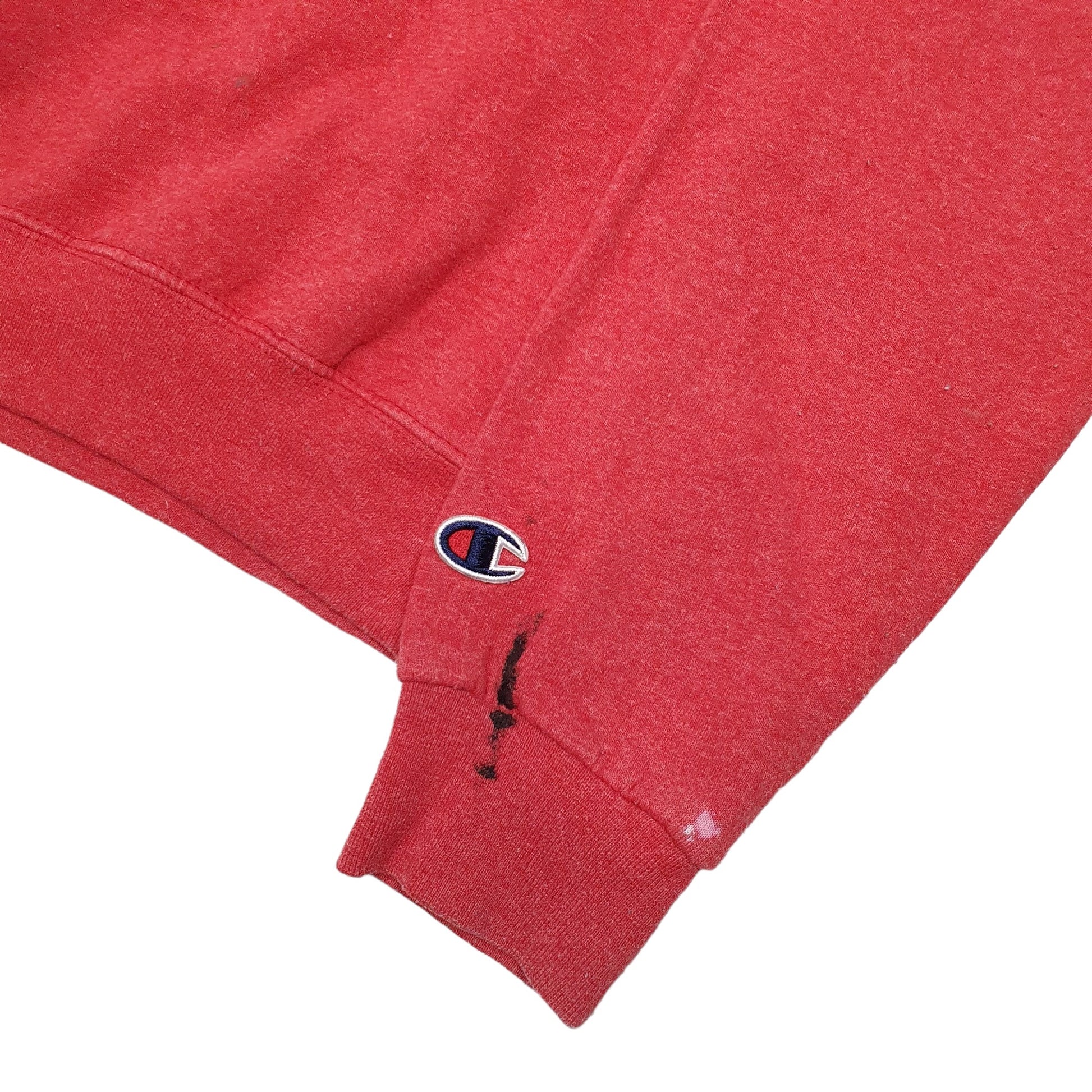 Mens Red Champion  Crewneck Jumper