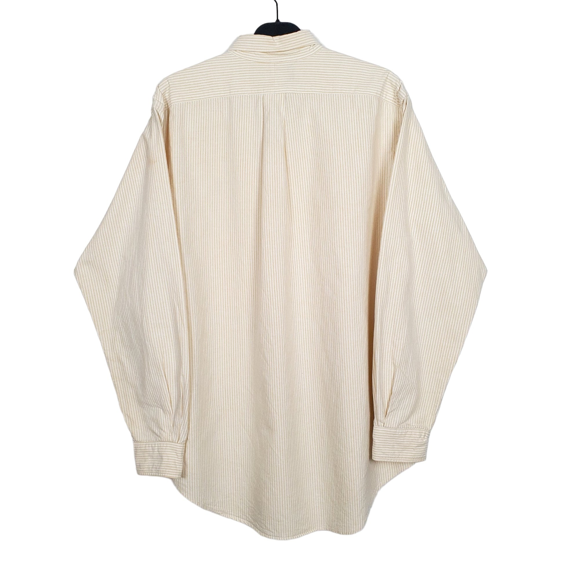 Ralph Lauren Long Sleeve Regular Fit Pinstripe Shirt Yellow