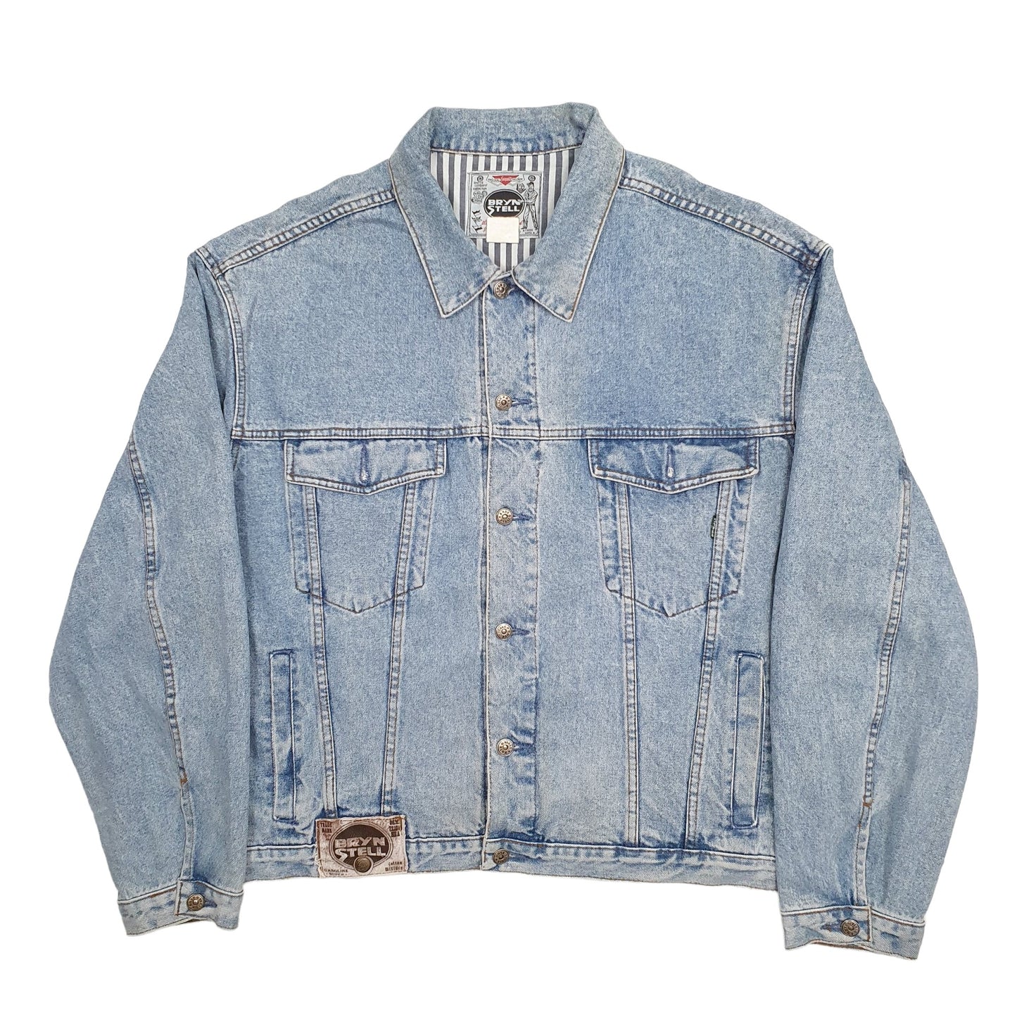 Mens Blue Bryn Stell  Denim Jacket Coat
