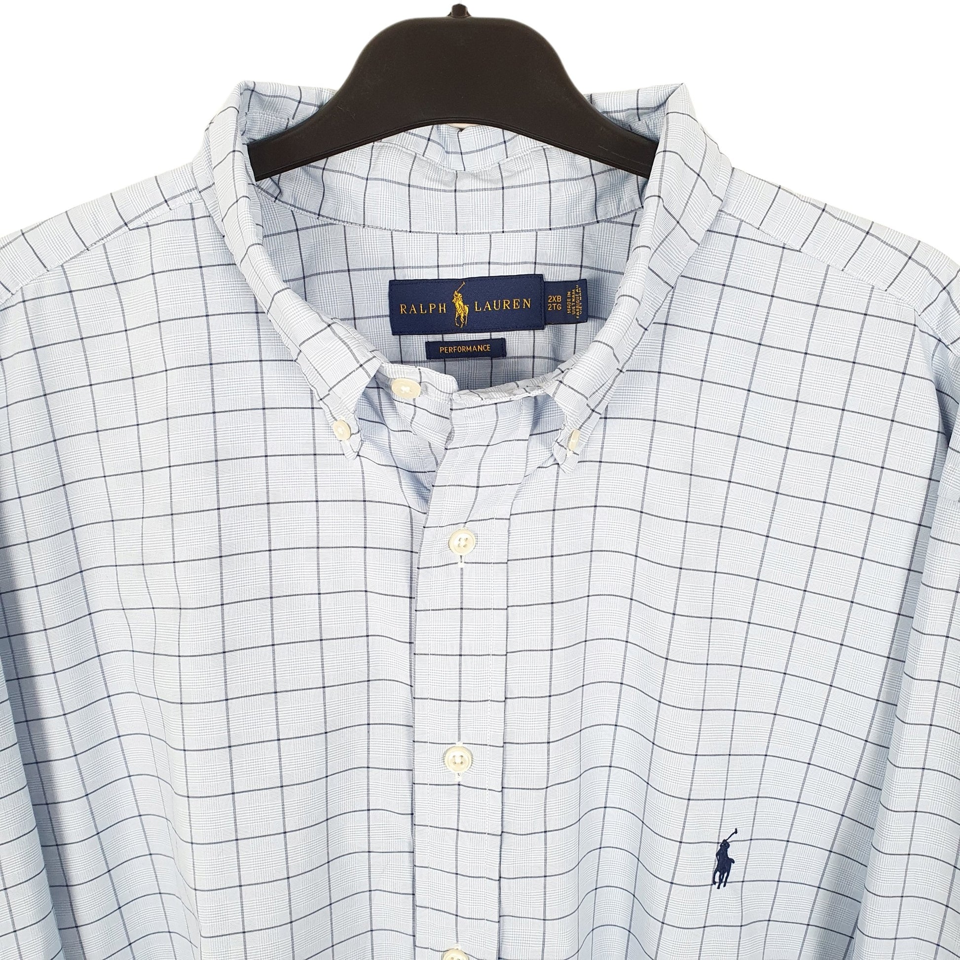 Ralph Lauren Long Sleeve Regular Fit Check Shirt Blue