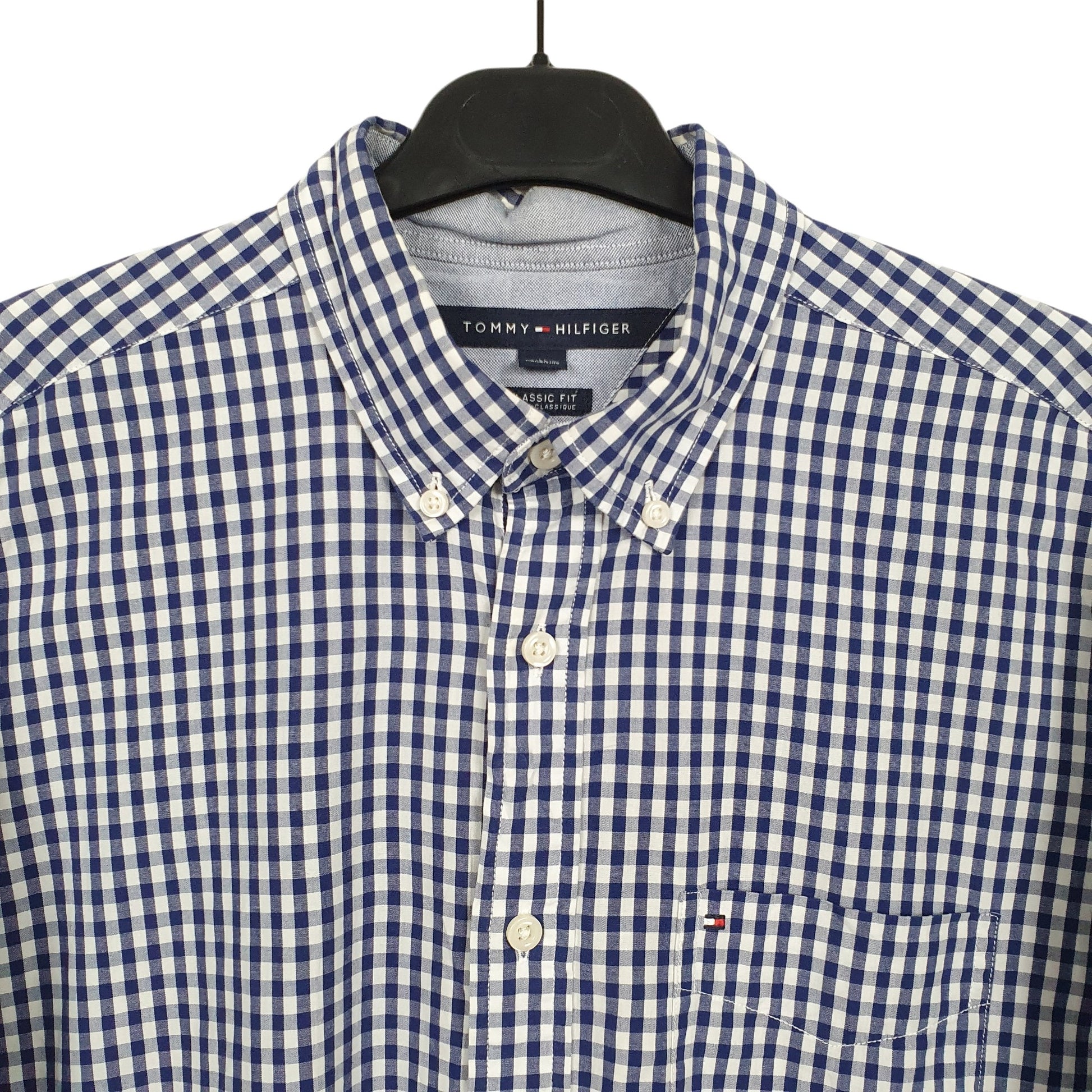 Tommy Hilfiger Long Sleeve Regular Fit Check Shirt Blue