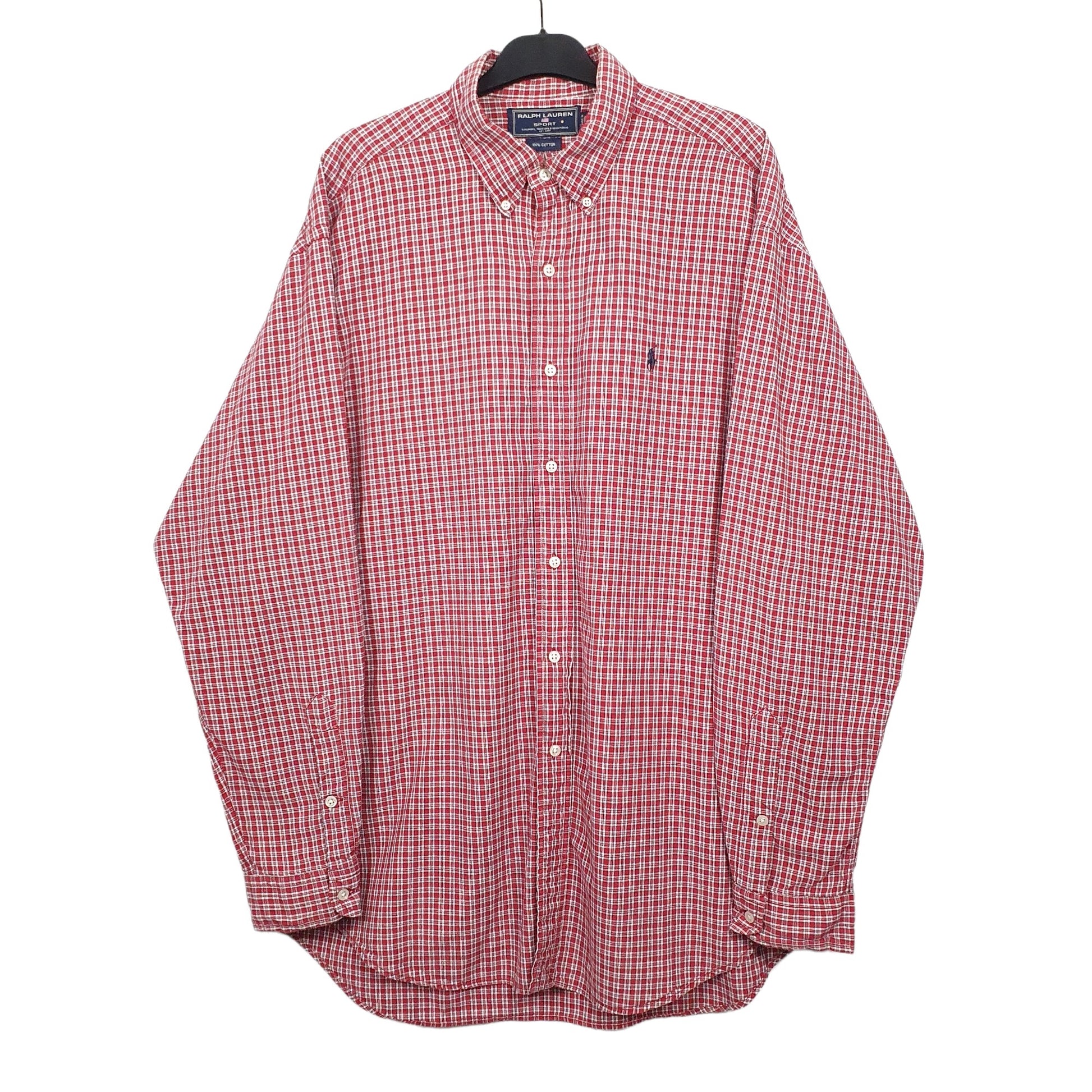 Ralph Lauren Long Sleeve Regular Fit Check Shirt Red