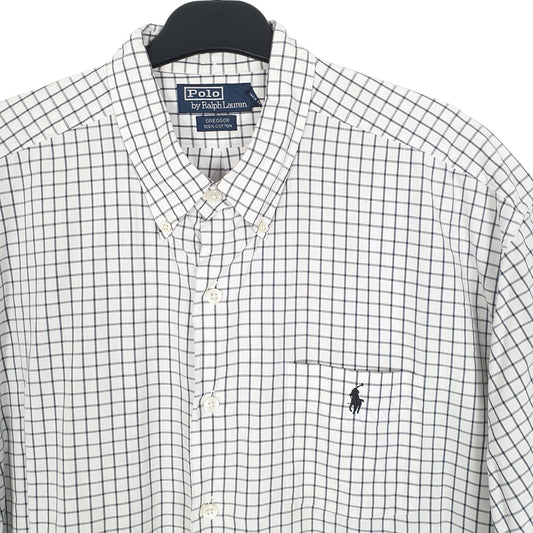 Ralph Lauren Short Sleeve Regular Fit Check Shirt White