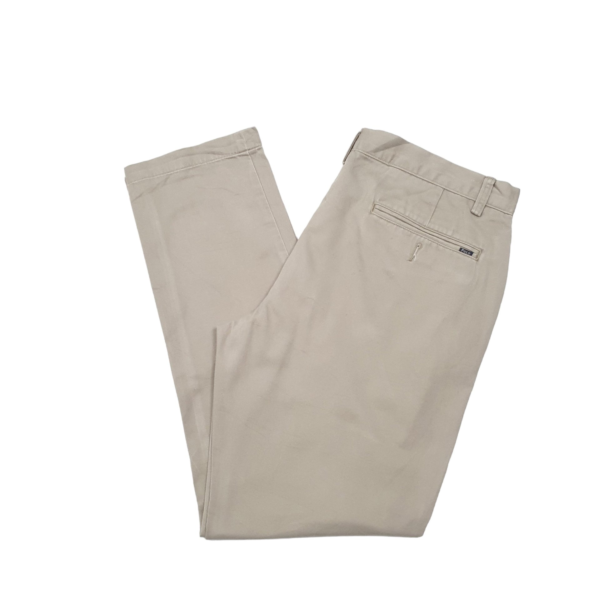 Mens Beige Polo Ralph Lauren Slim Fit Chino Trousers