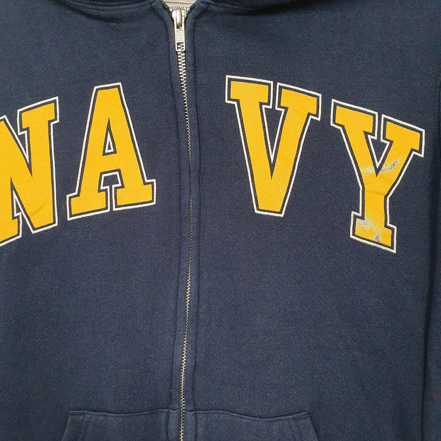 Mens Navy Soffe Navy Military Full Zip Jumper