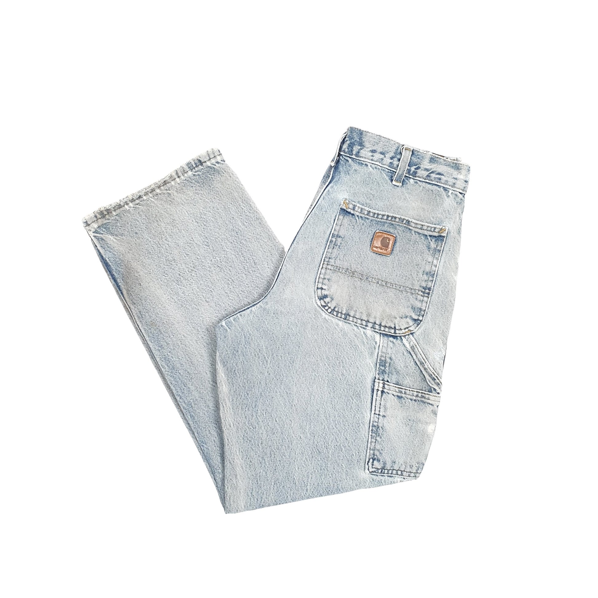Carhartt Casual Loose Fit Carpenter Jeans W32 L29 Blue