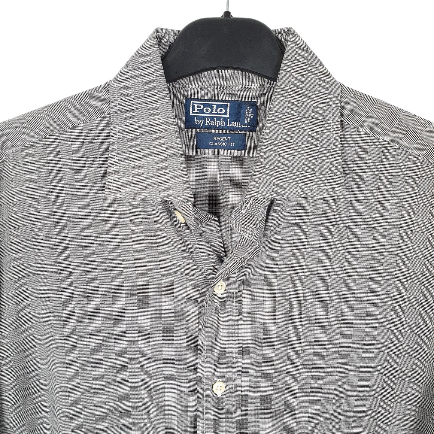 Ralph Lauren Long Sleeve Regular Fit Check Shirt Grey