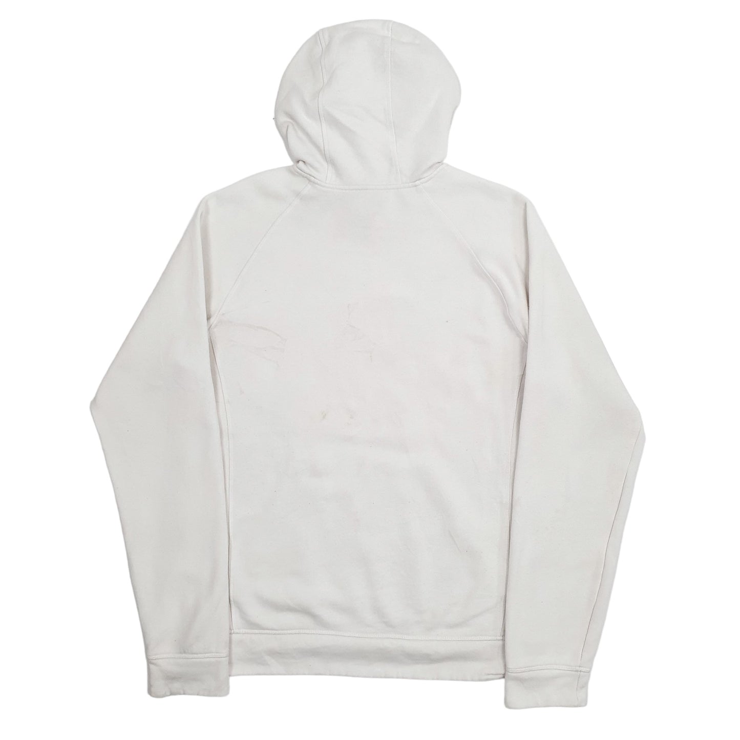Mens White Adidas Spellout Hoodie Jumper