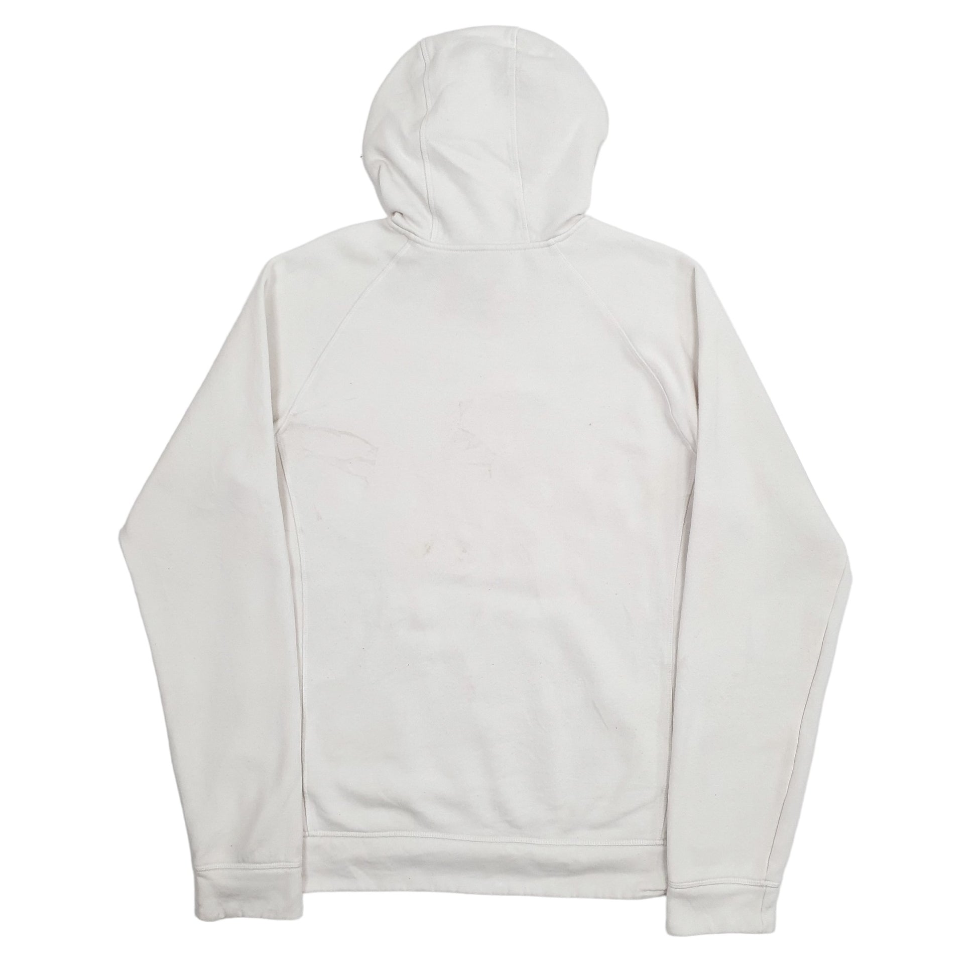 Mens White Adidas Spellout Hoodie Jumper