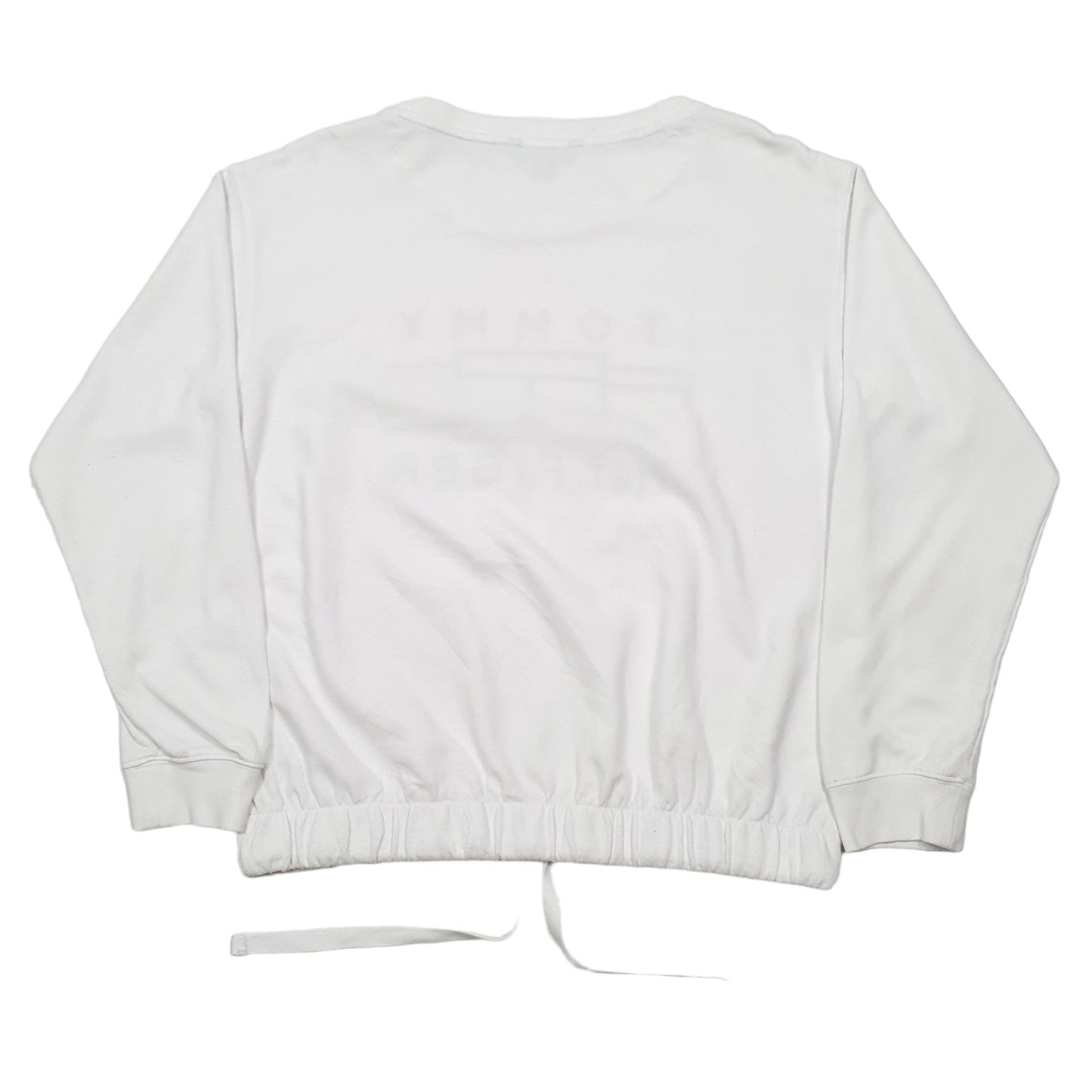 Womens White Tommy Hilfiger Sweatshirt Crewneck Jumper