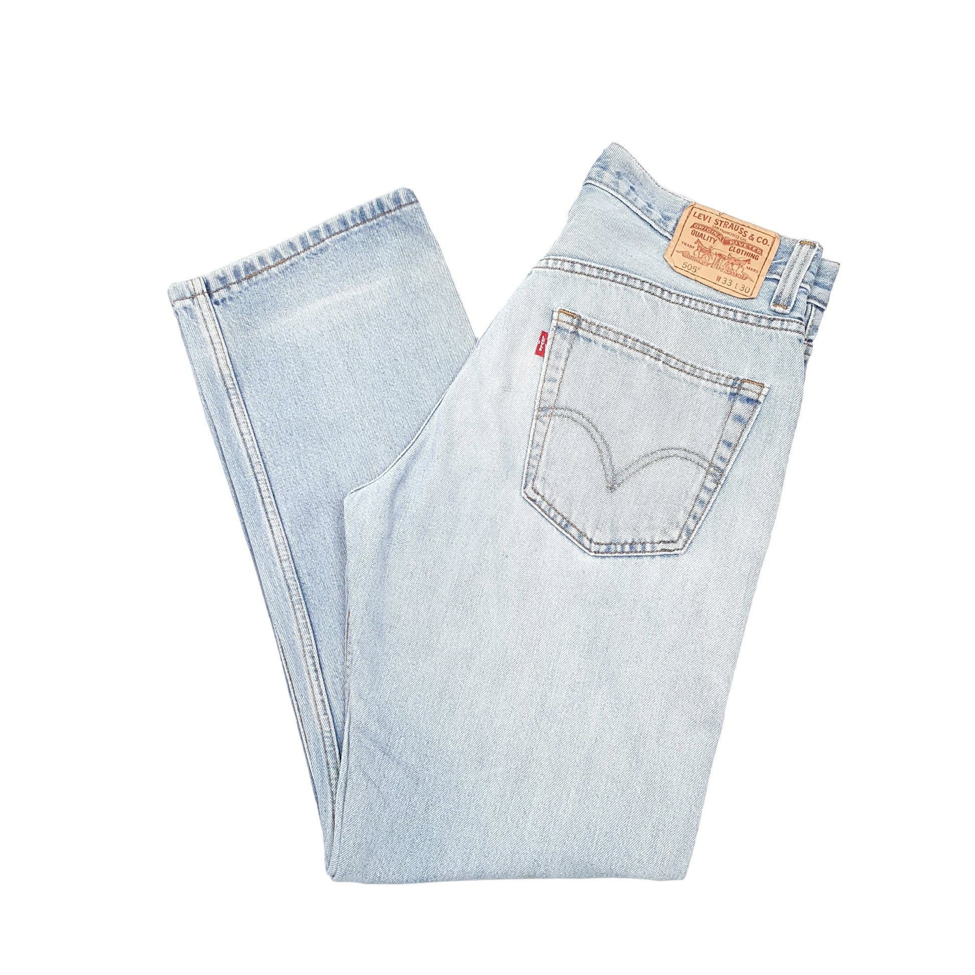 Mens Blue Levis  505 JeansW33 L30