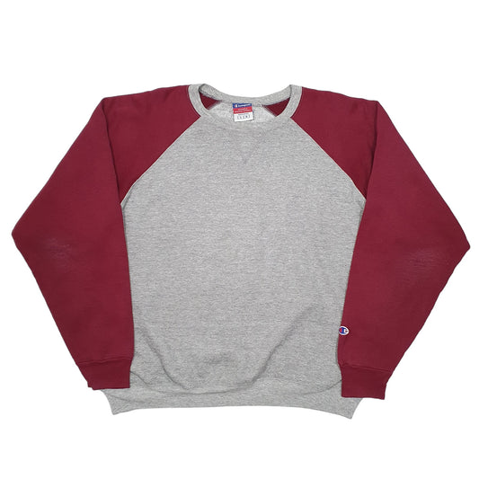 Mens Grey Champion  Crewneck Jumper