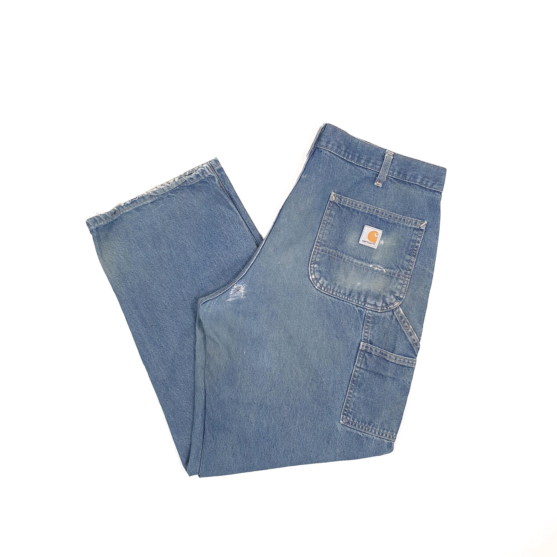 Carhartt Casual Loose Fit Carpenter Jeans W38 L32 Blue