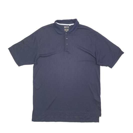 Adidas Golf Climacool Short Sleeve Polyester Polo Shirt Blue