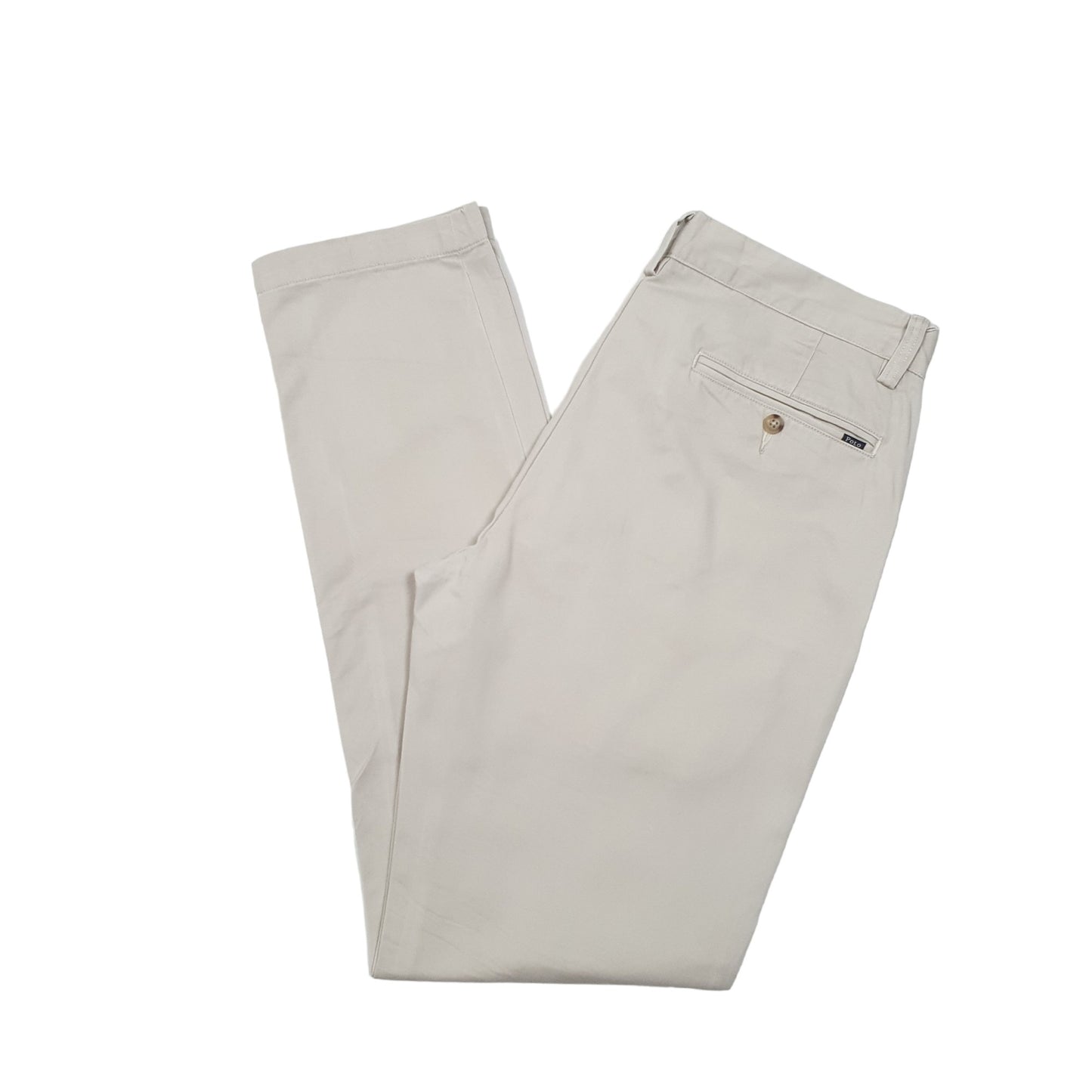 Mens Beige Polo Ralph Lauren Slim Fit Chino Trousers