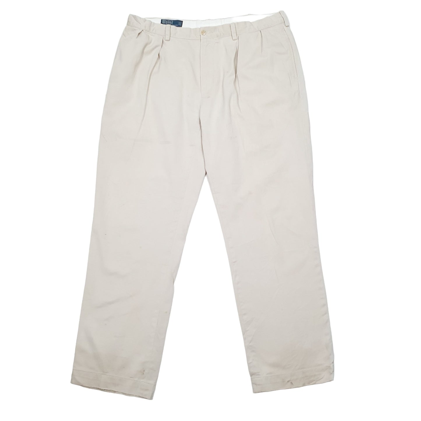 Mens Polo Ralph Lauren Cream Chino Trousers W38 L32 Cream