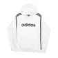 Mens White Adidas  Hoodie Jumper