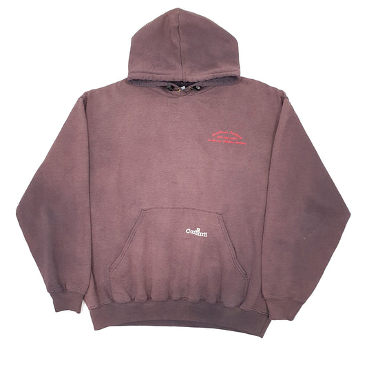 Mens Burgundy Carhartt Workwear Hoodie Jumper