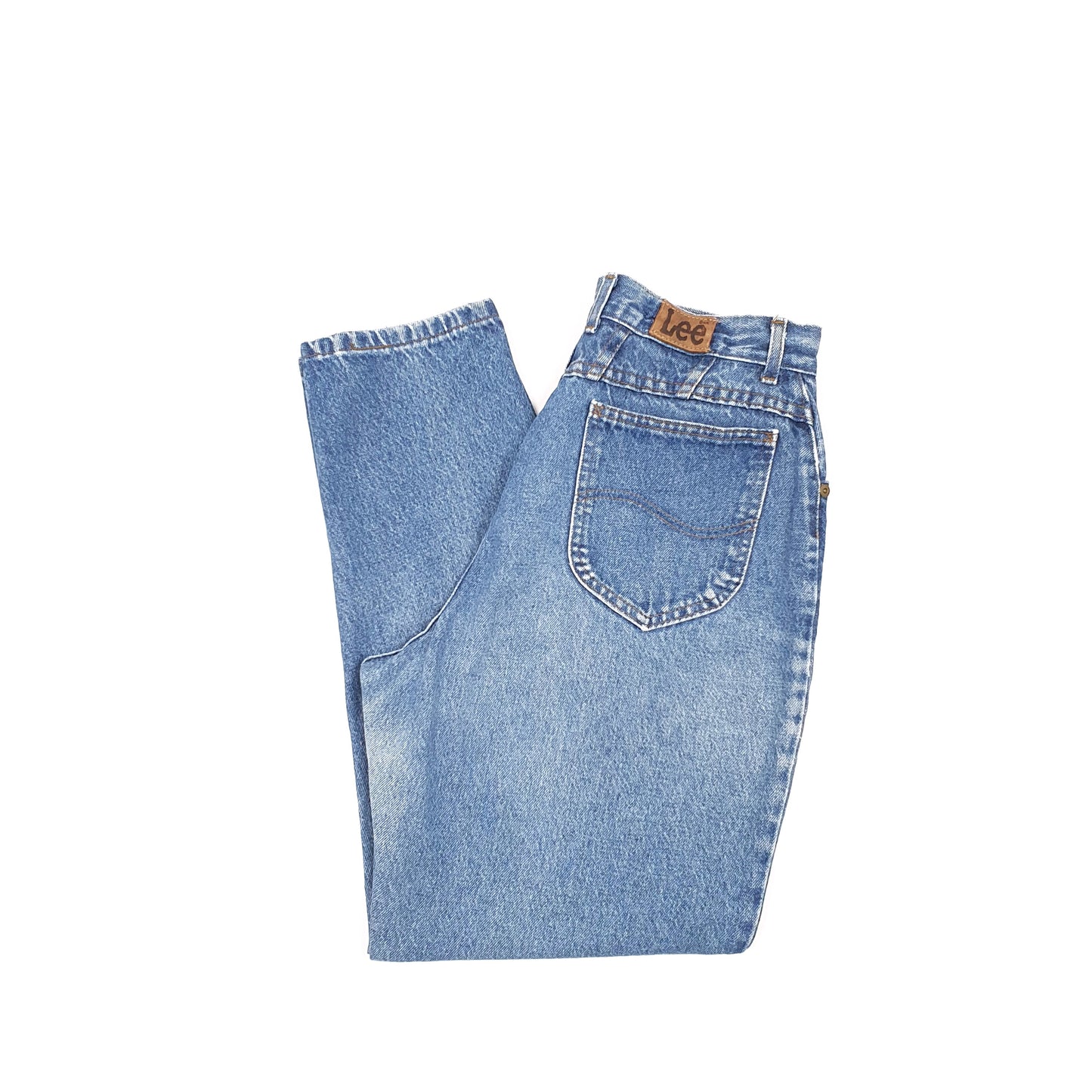 Lee Casual Tapered Fit Relaxed High Waisted Jeans UK Blue