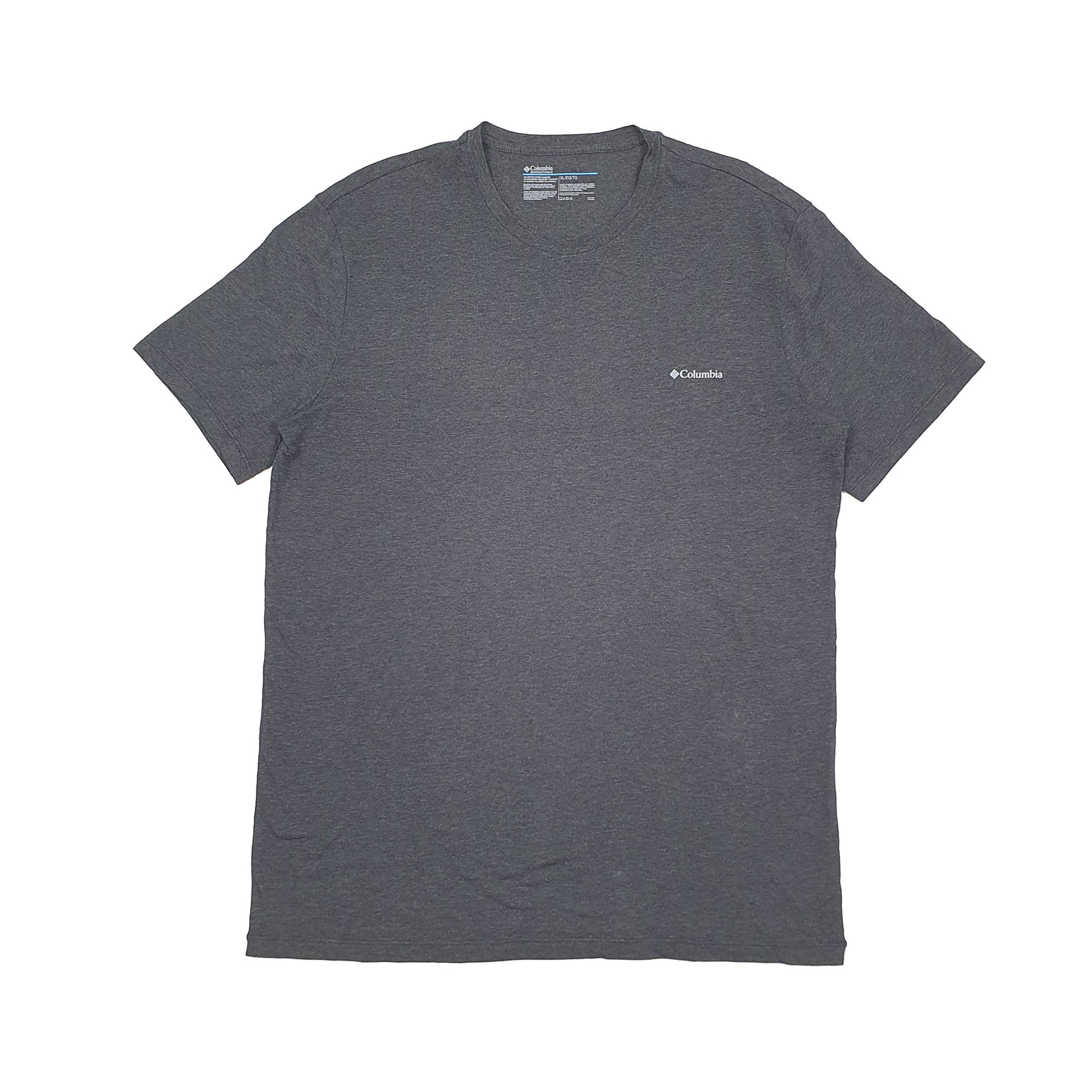 Mens Grey Columbia Sportswear Performance Short Sleeve T Shirt