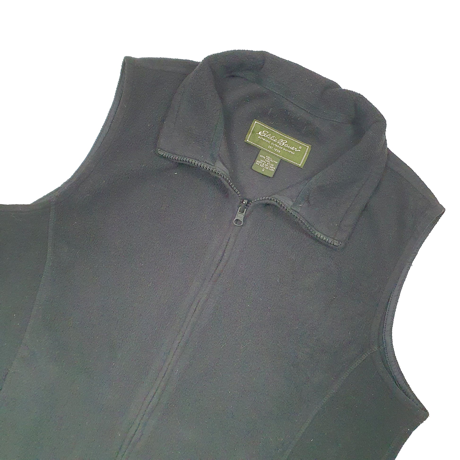 Eddie Bauer Gilet body warmer Quarter Zip Fleece S Black