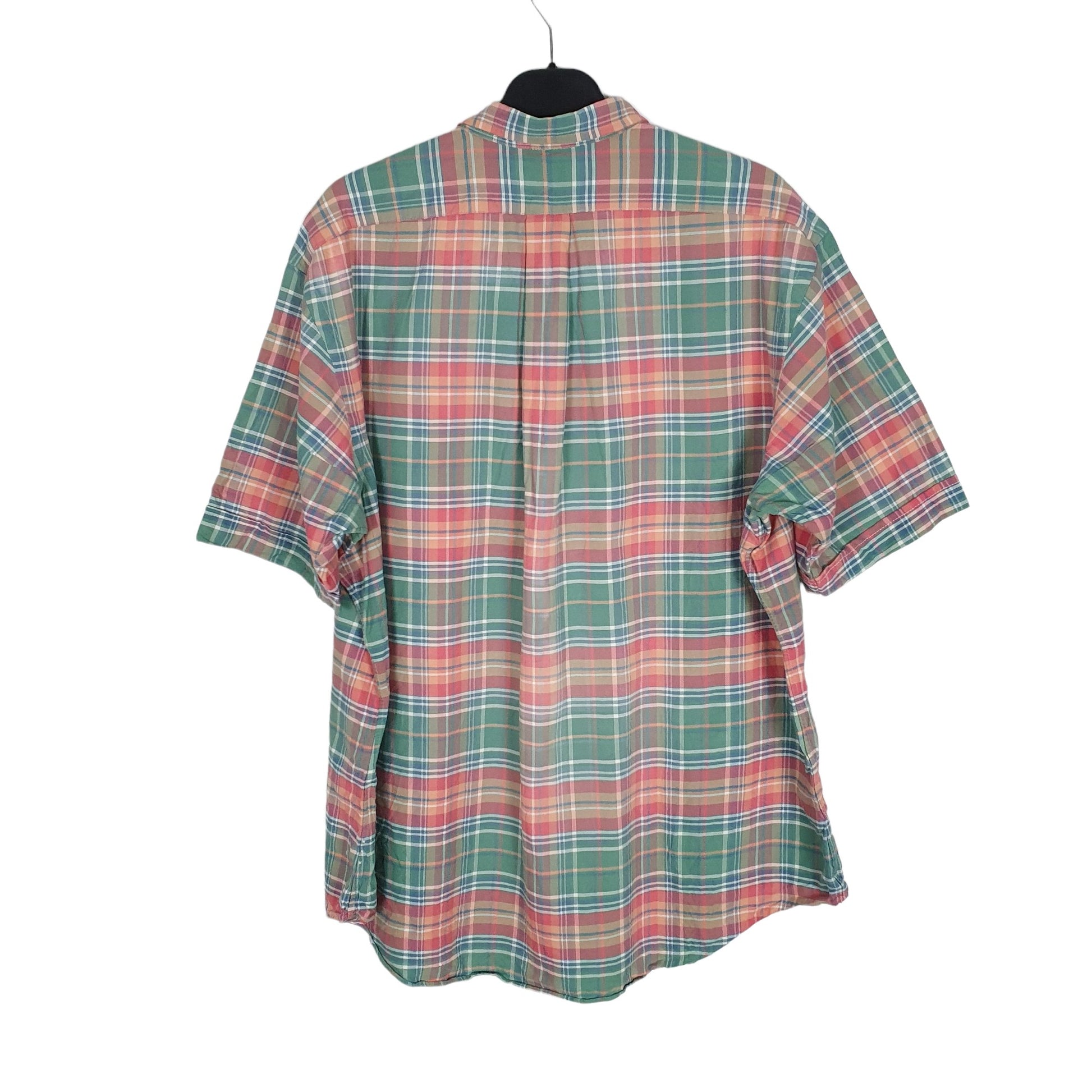 Ralph Lauren Short Sleeve Custom Fit Check Shirt Green