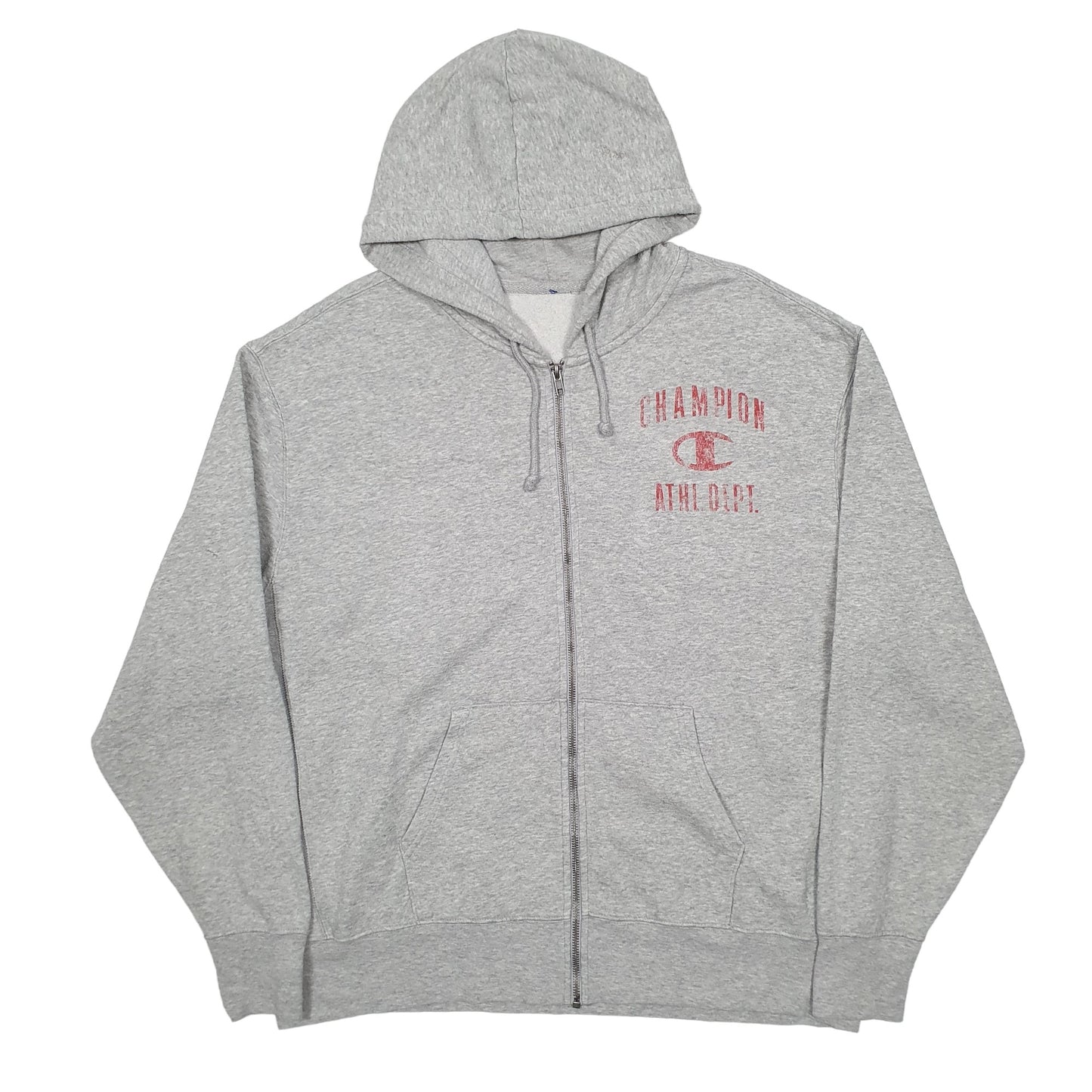 Mens Grey Champion  Full Zip Jumper