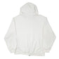 Mens White Nike Vintage 2000s Spellout Hoodie Full Zip Jumper