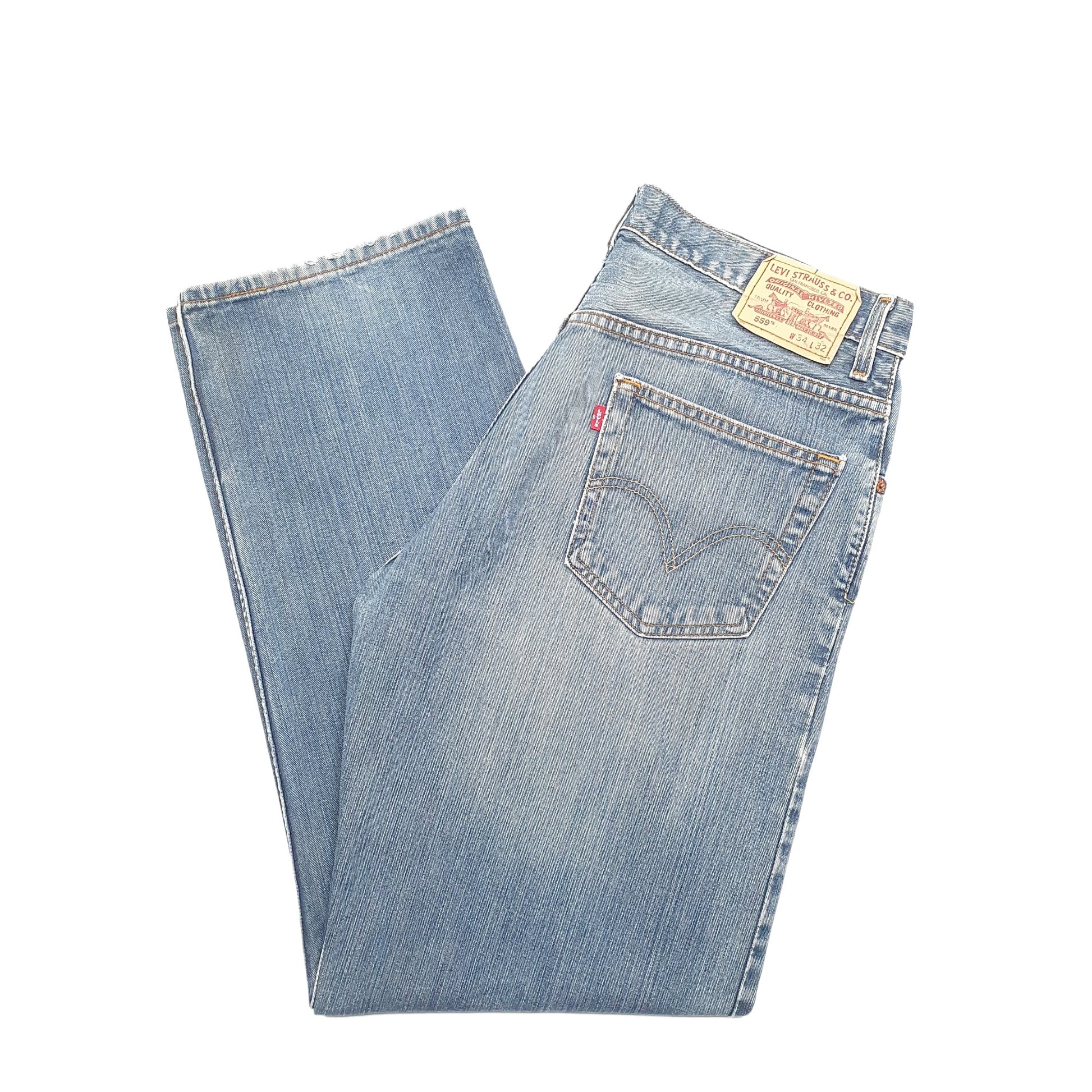 Levis 559 Relaxed Fit Jeans W34 L32 Blue
