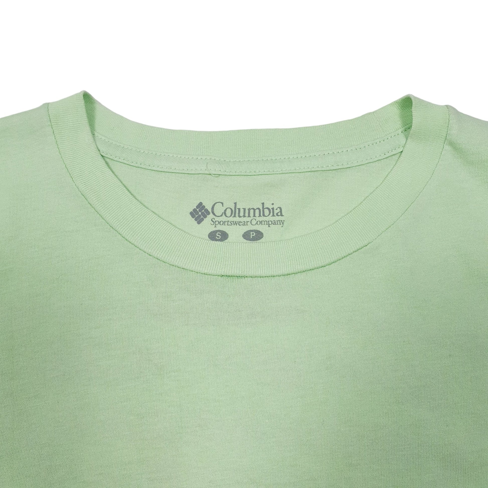 Mens Green Columbia Sportswear Performance Fishing Gear PFG Short Sleeve T Shirt